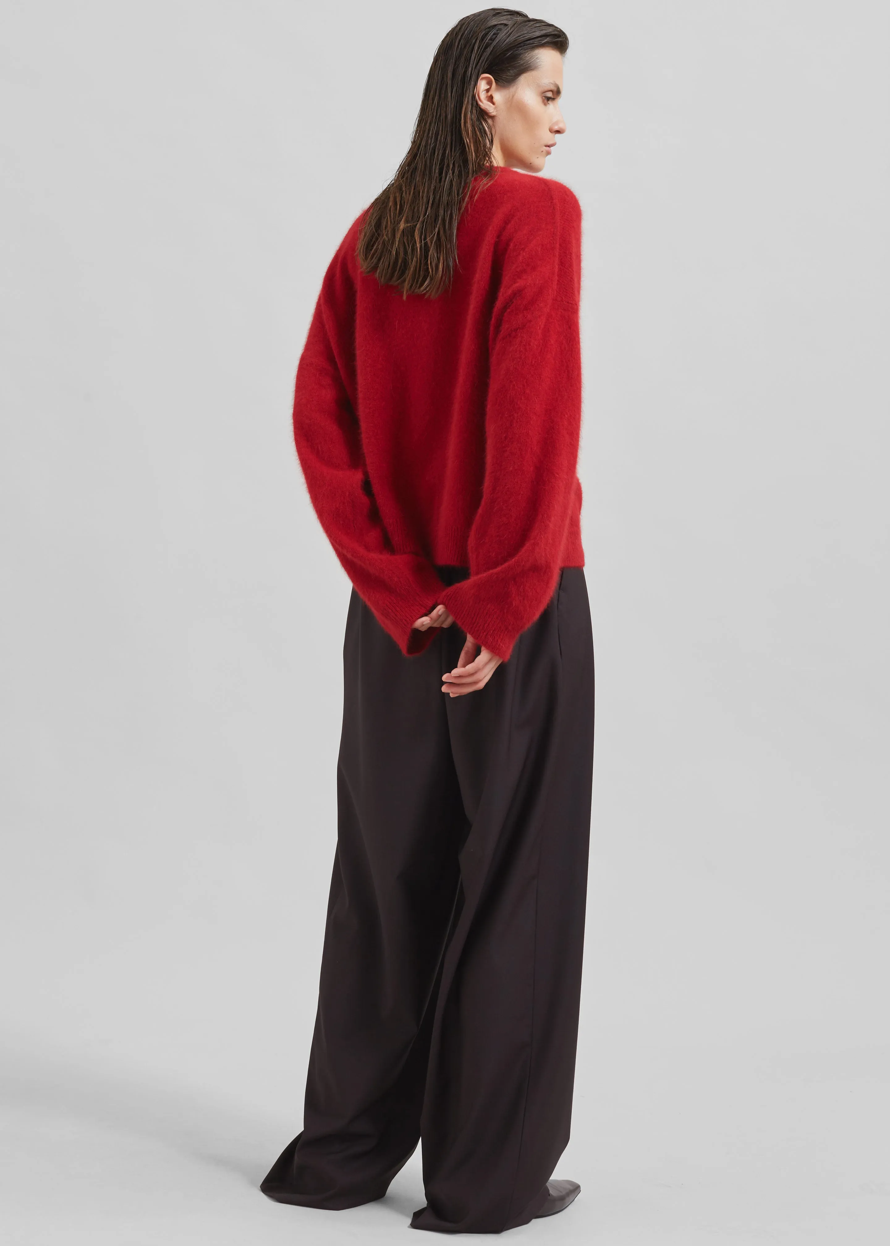 Ripley Pleated Trousers - Brown