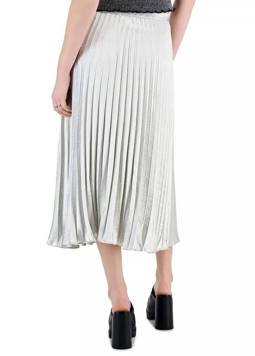 Rose Pleated Skirt - Pewter