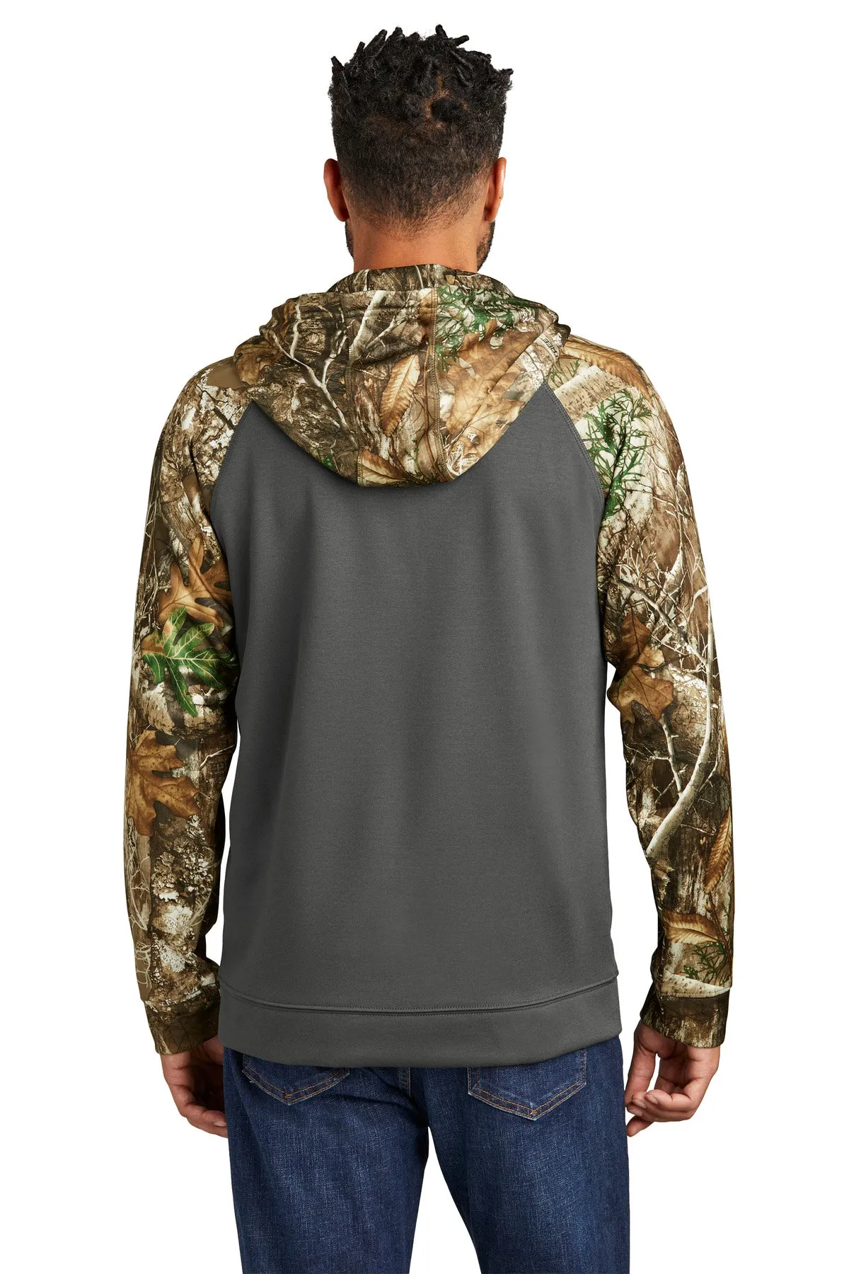 Russell Outdoors Realtree Performance Colorblock Full-Zip Hoodie. RU452