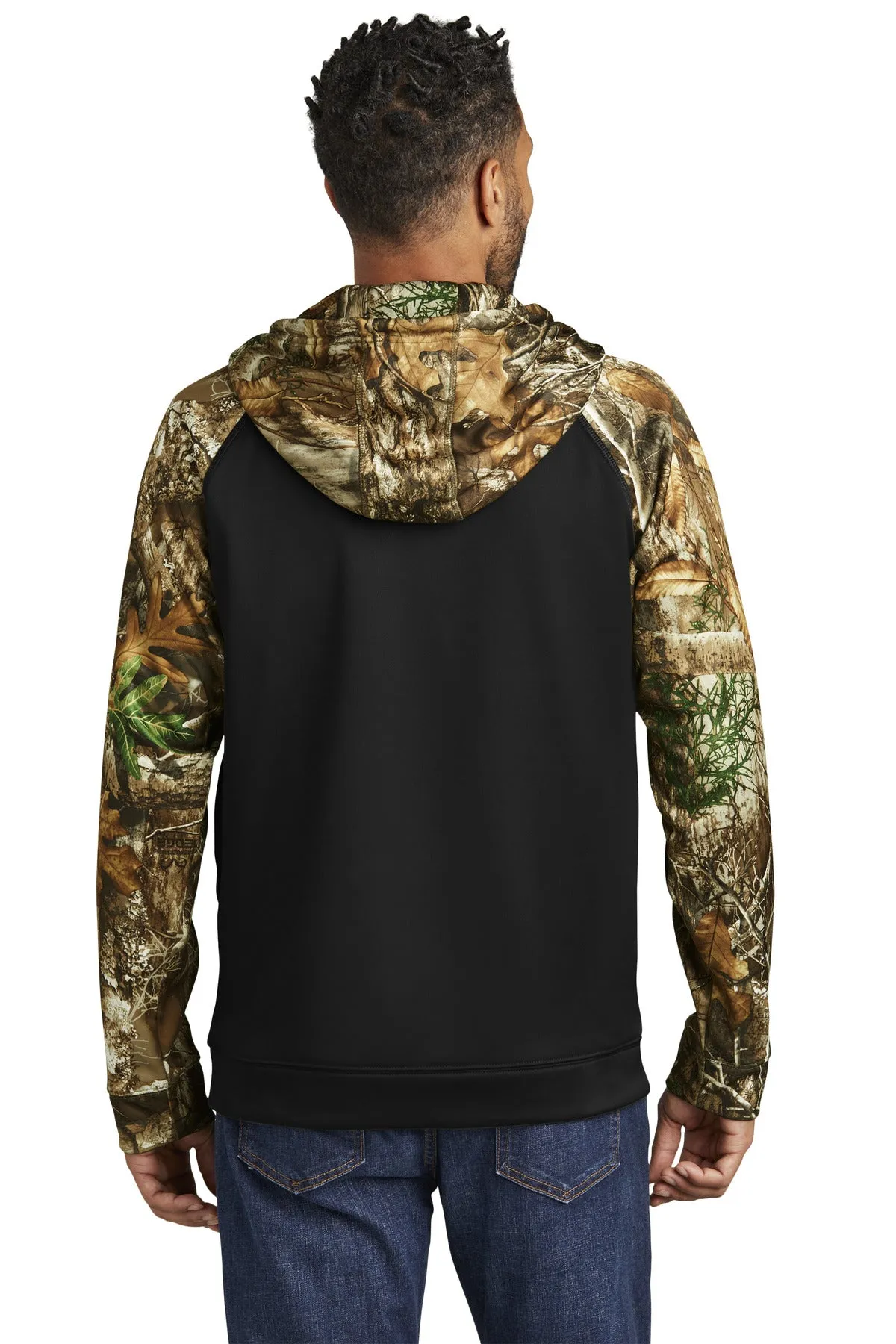 Russell Outdoors Realtree Performance Colorblock Full-Zip Hoodie. RU452