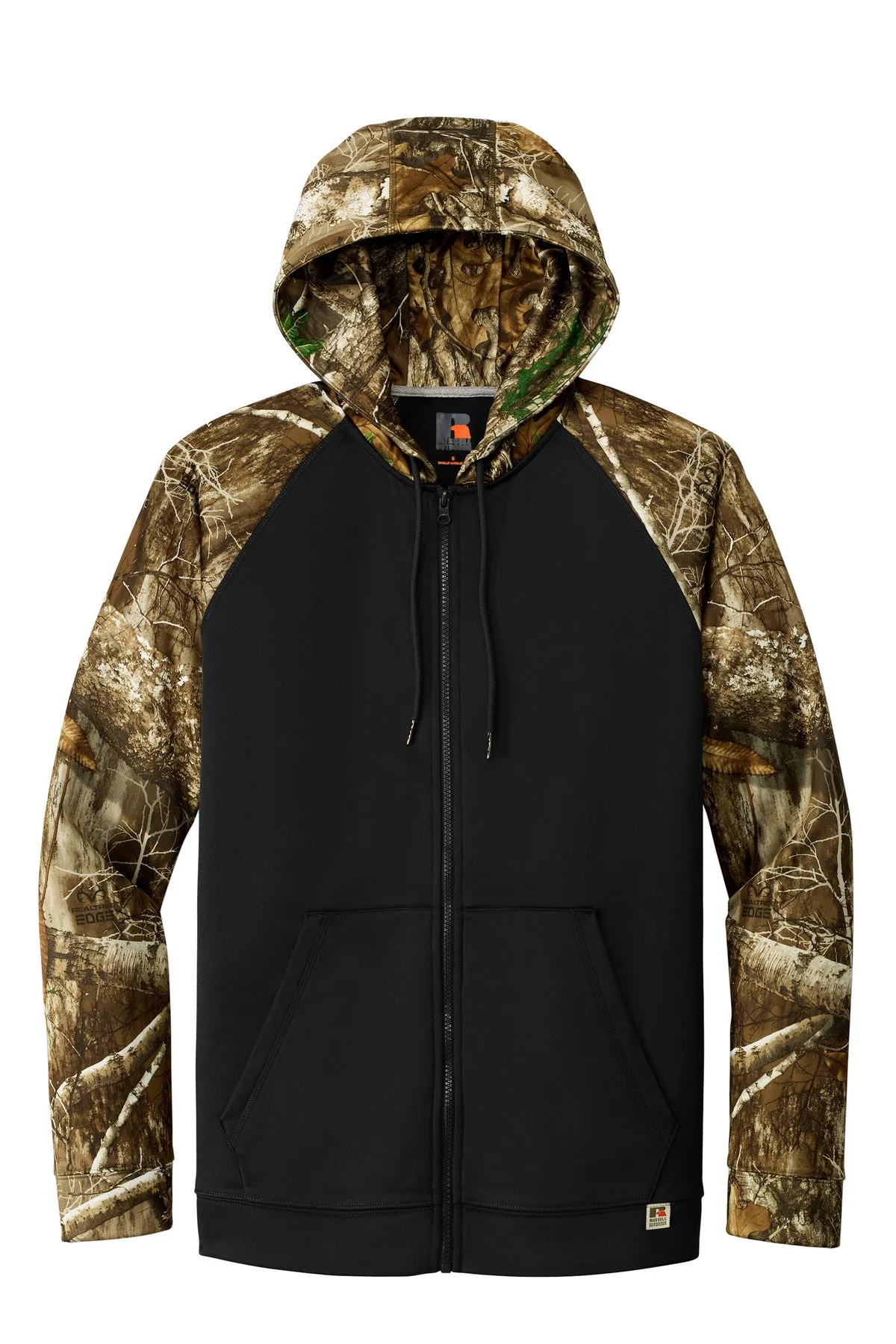 Russell Outdoors Realtree Performance Colorblock Full-Zip Hoodie. RU452