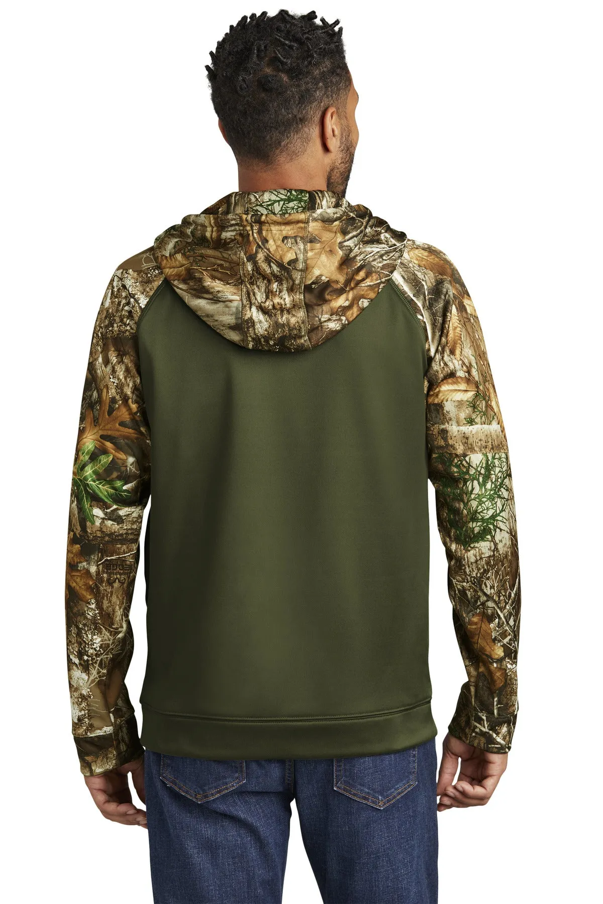 Russell Outdoors Realtree Performance Colorblock Full-Zip Hoodie. RU452