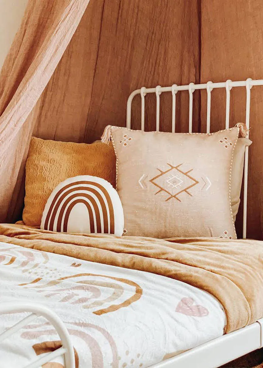 Rust Rainbow Pillow