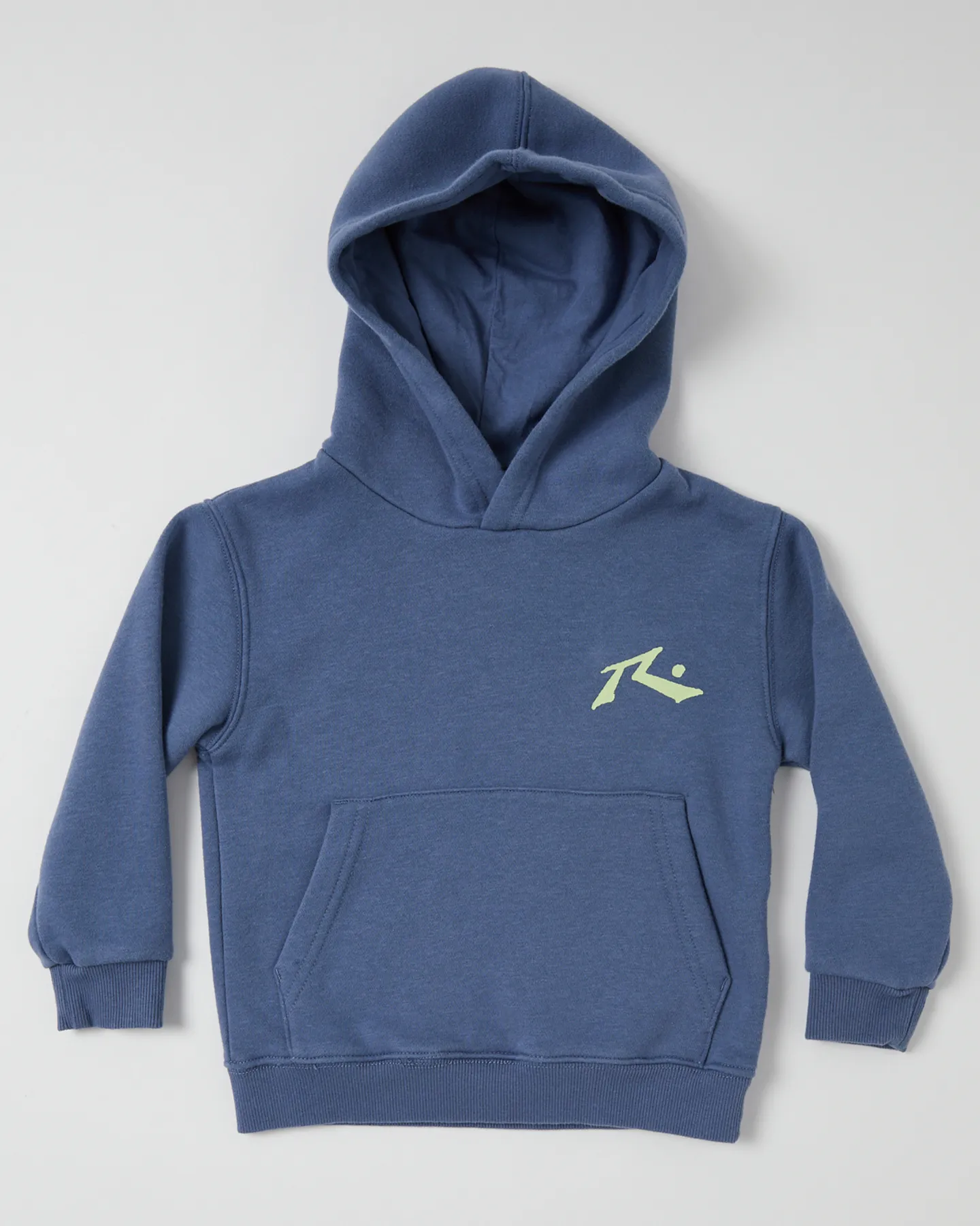 Rusty Competition Hooded Fleece - Kids - China Blue / Lime | SurfStitch