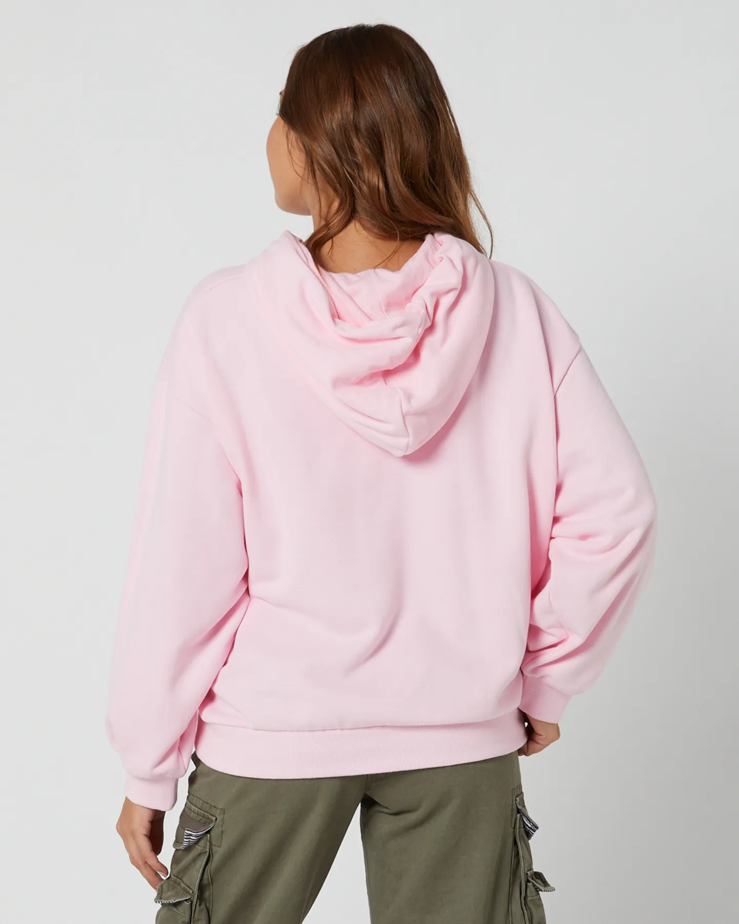 Rusty Rusty Signature Oversize Hooded Fleece - Soft Orchid | SurfStitch