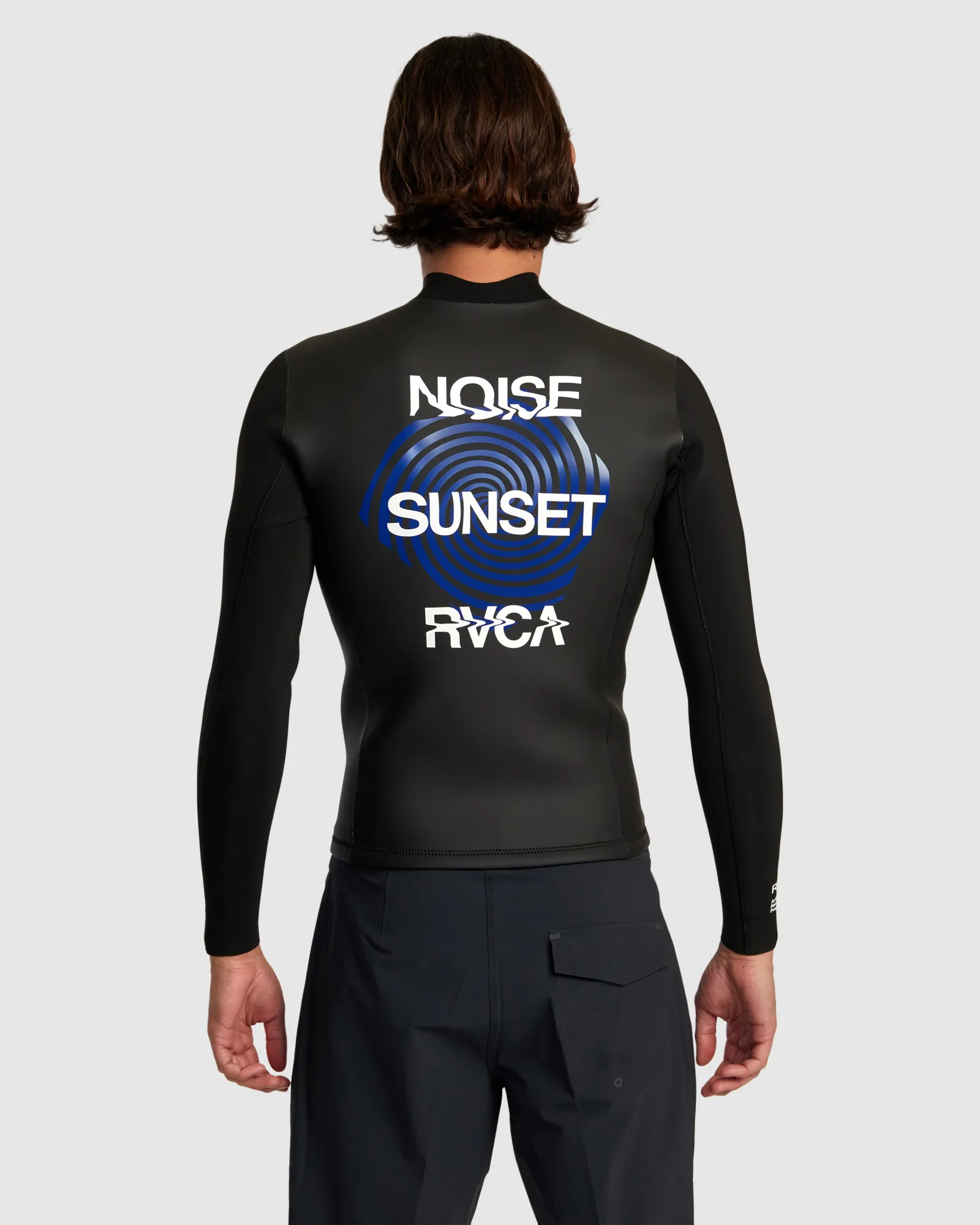 Rvca Noise Sunset Front Zip Wetsuit Jacket - Black | SurfStitch