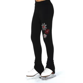 S113 Crystal Snow Daisy Leggings