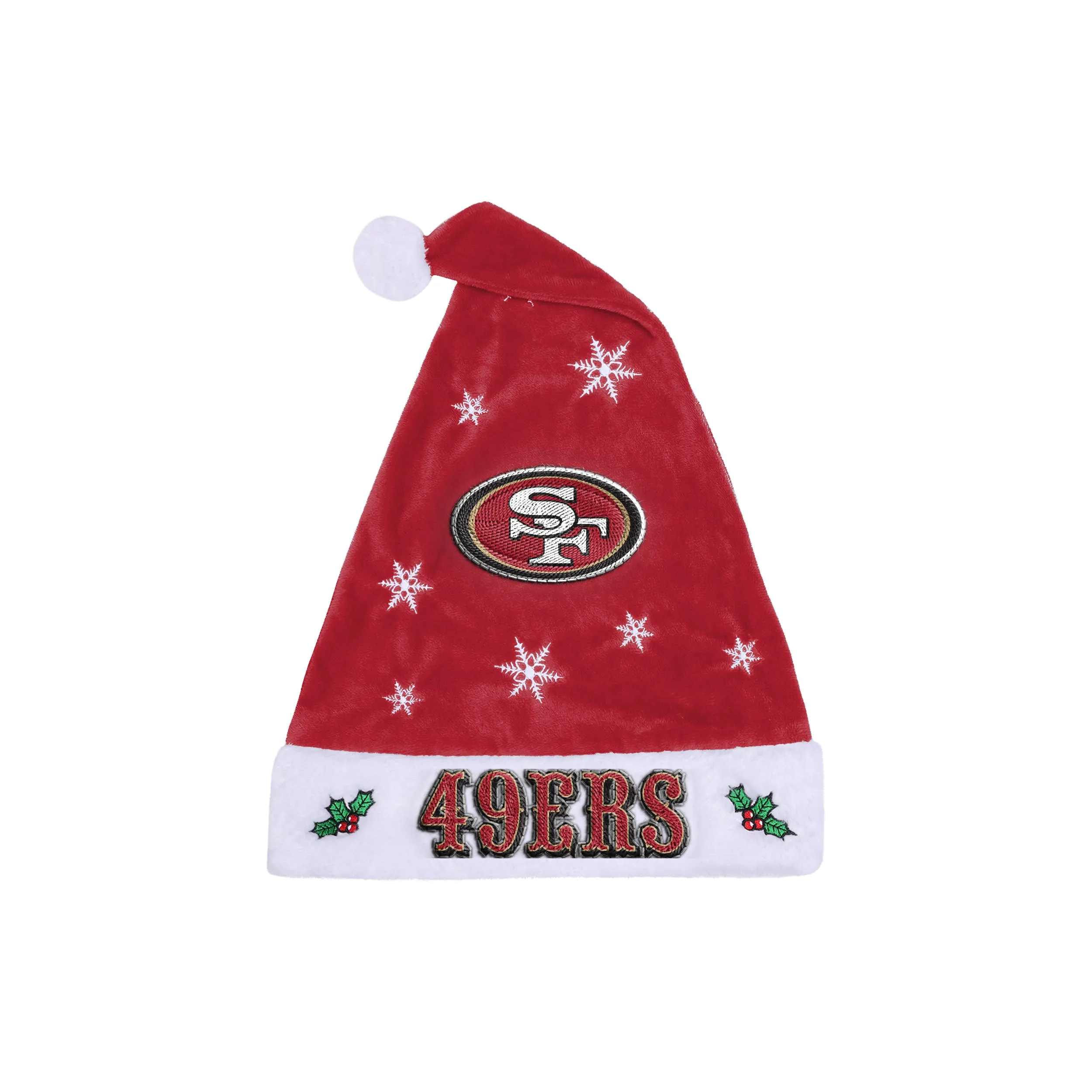 San Francisco 49ers Embroidered Santa Hat