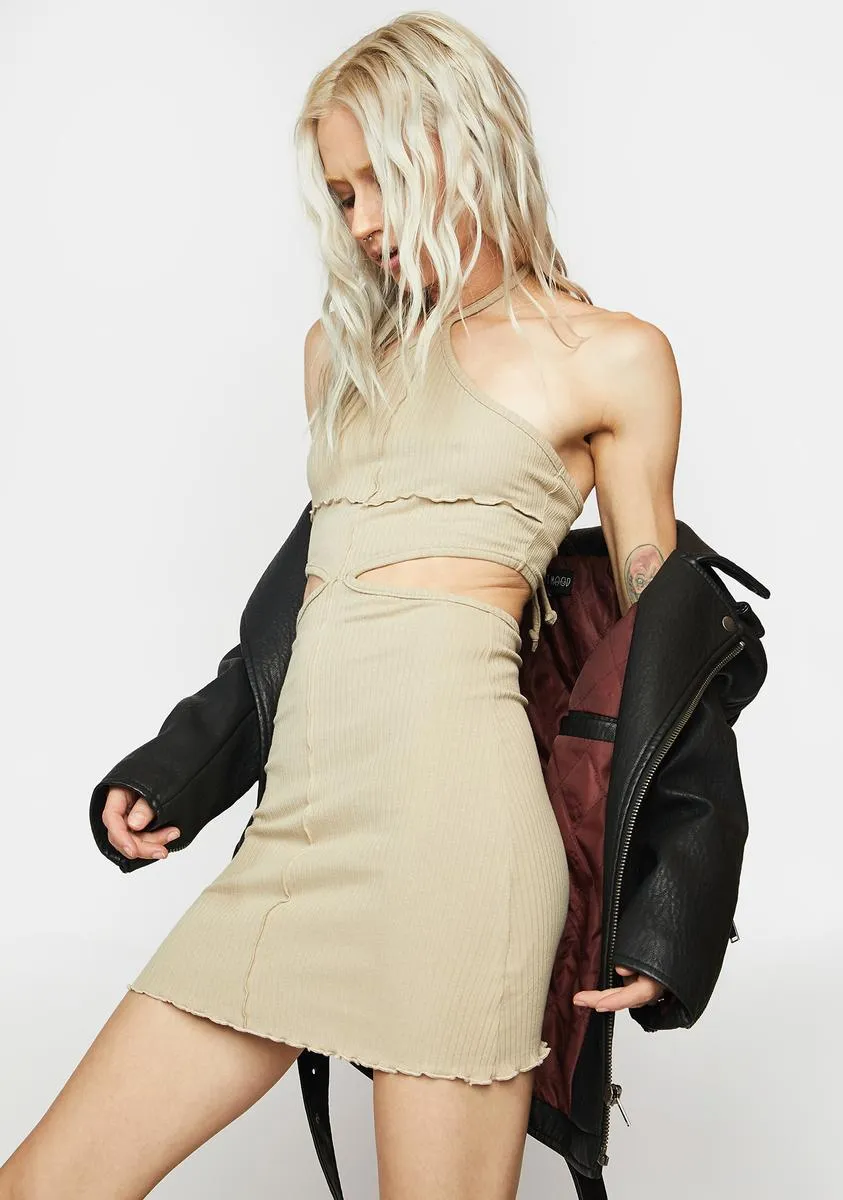 Sand Halter Dress-