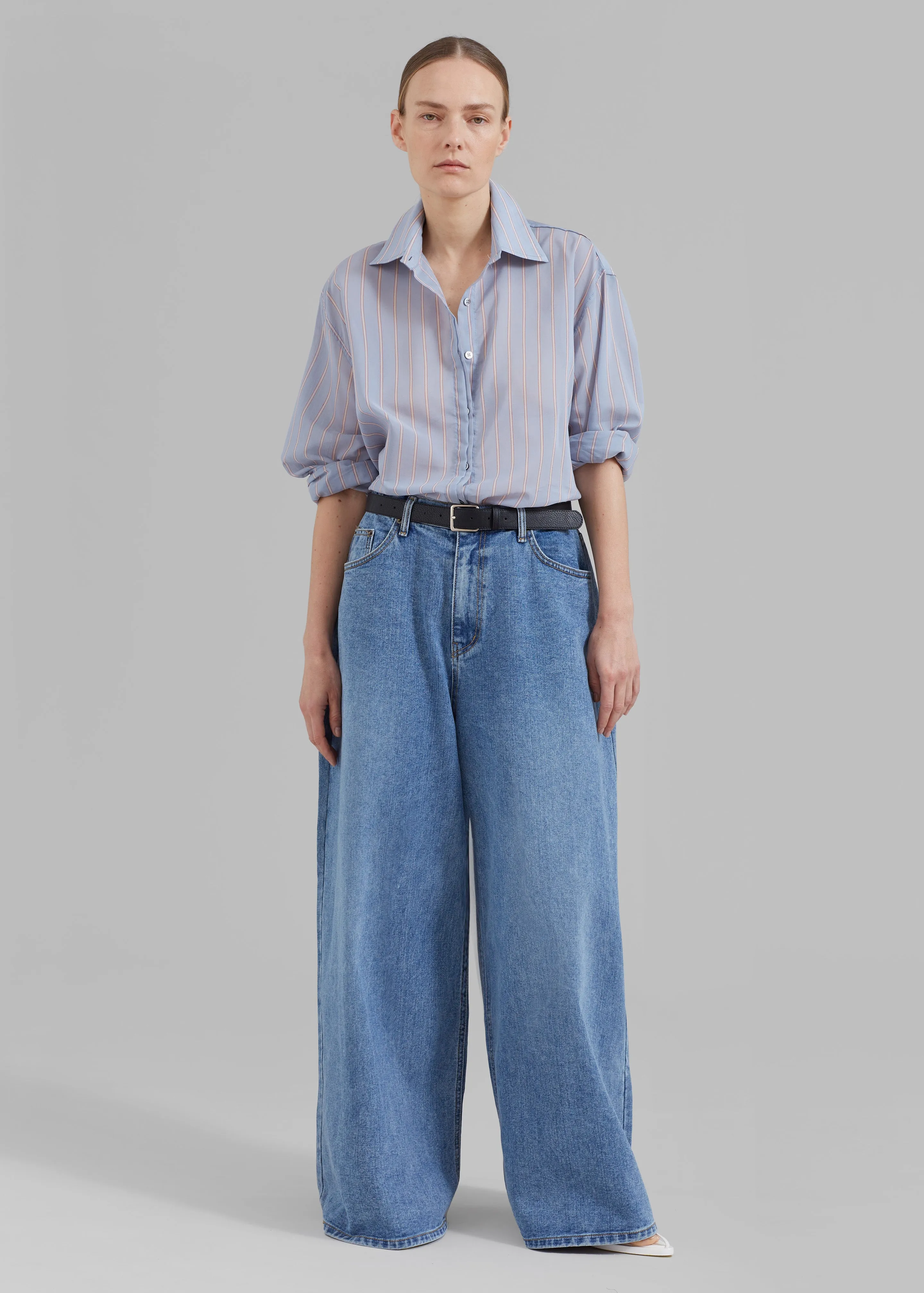 Sasha Wide Leg Jeans - Worn Wash