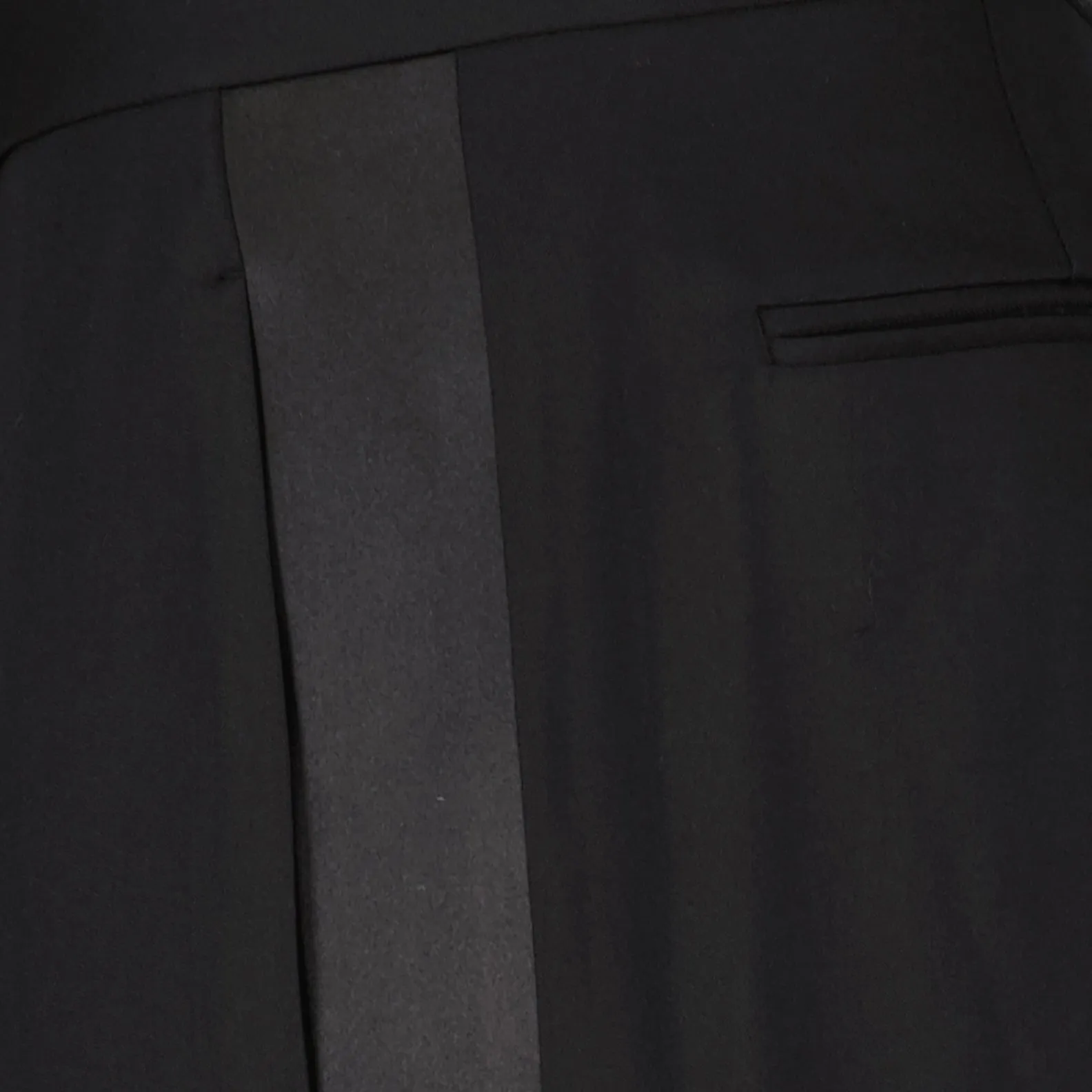 Satin-Banded Formal Trousers