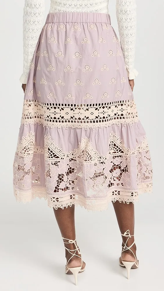 Sea   Joah Embroidery Skirt 