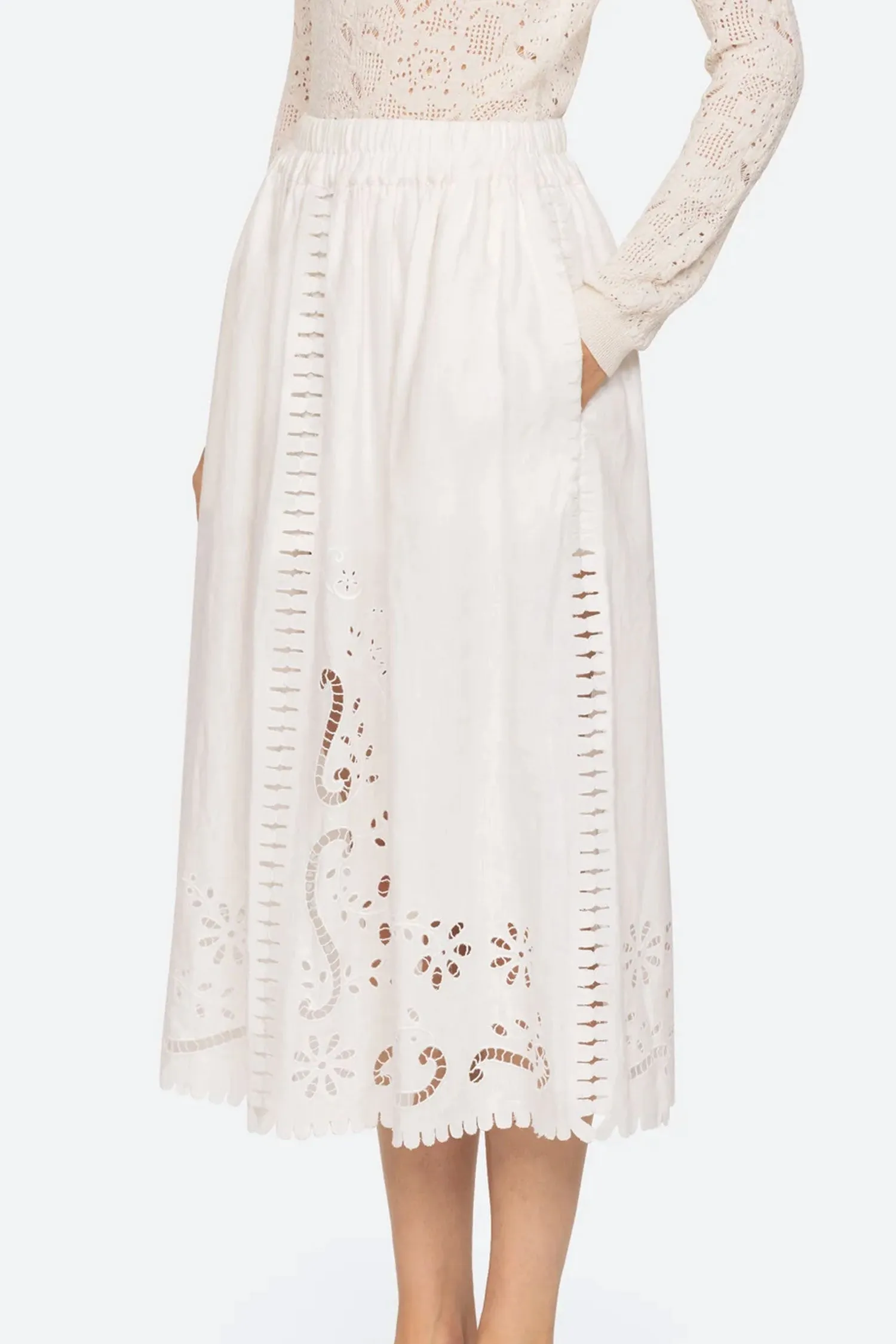 SEA Liat Embroidery Skirt