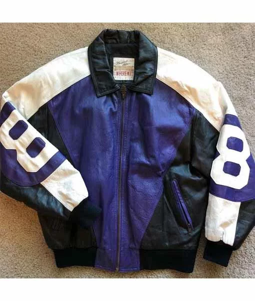 Seinfeld | David Puddy 8 Ball Purple Leather Jacket