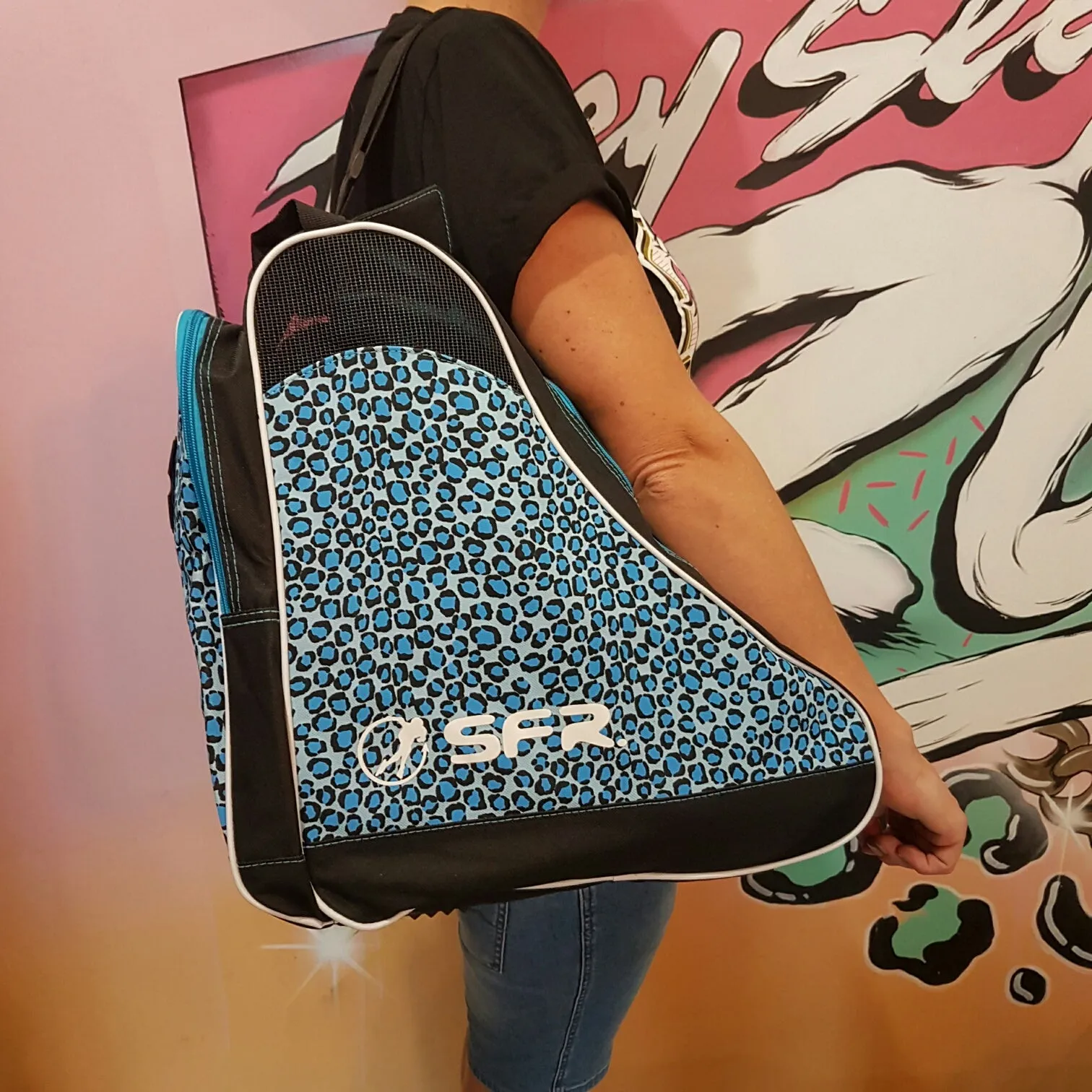 SFR Blue Leopard Skate Bag