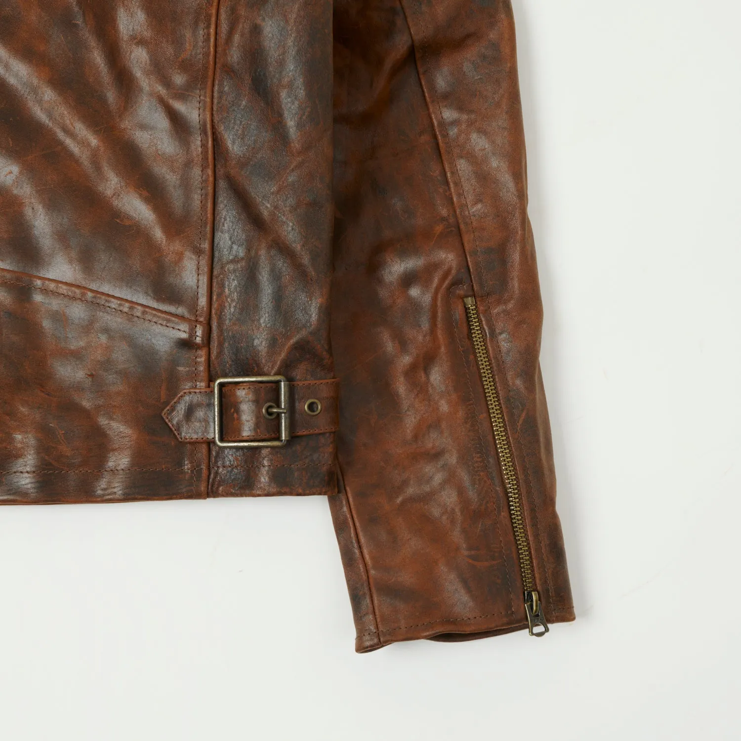 Shangri-La Heritage 'Varenne' Horsehide Leather Jacket - Whiskey