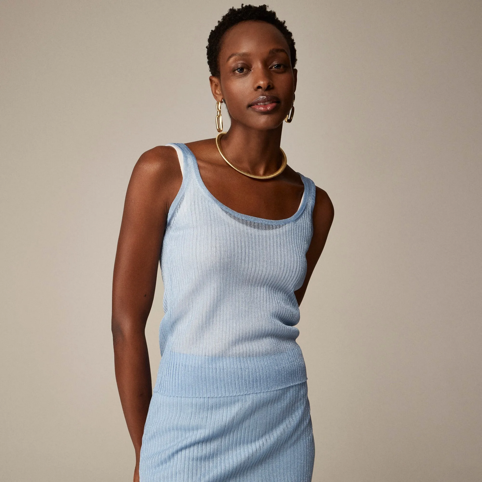 Sheer tank top