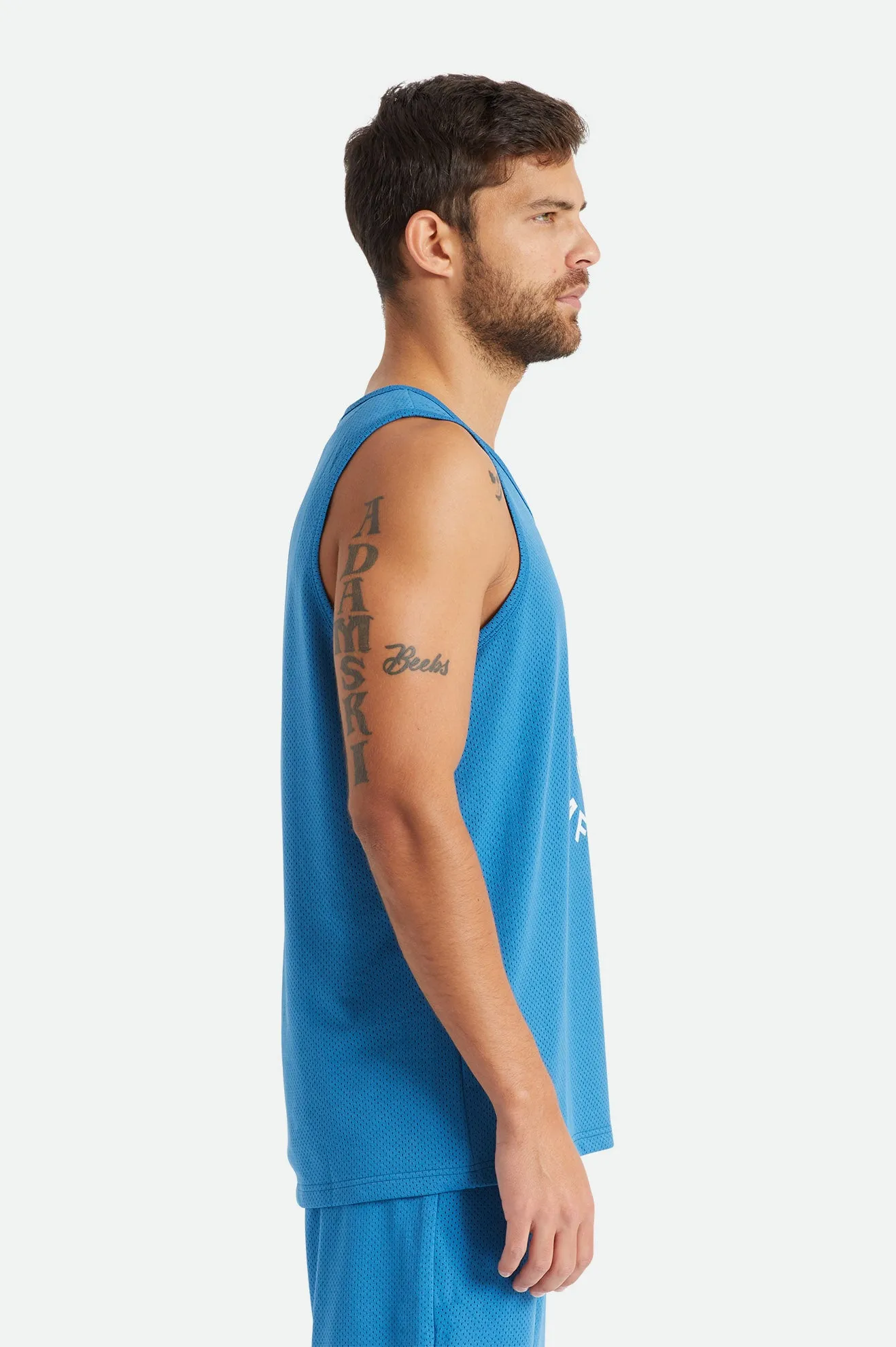 Shield Crest Tank - Sky Blue