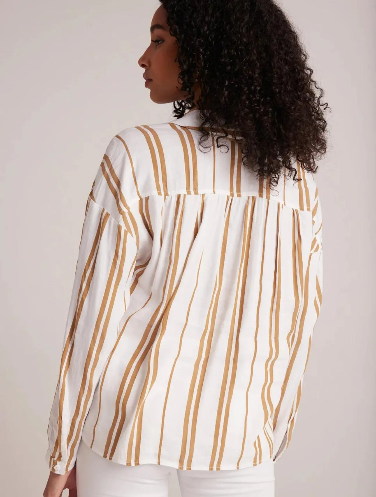 Shirred Shoulder Pullover