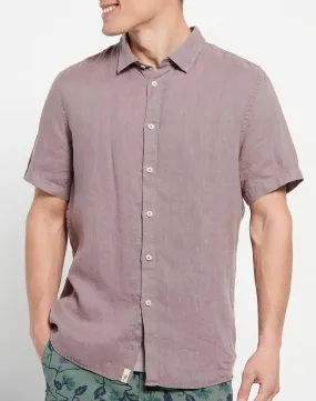 Short sleeve linen shirt