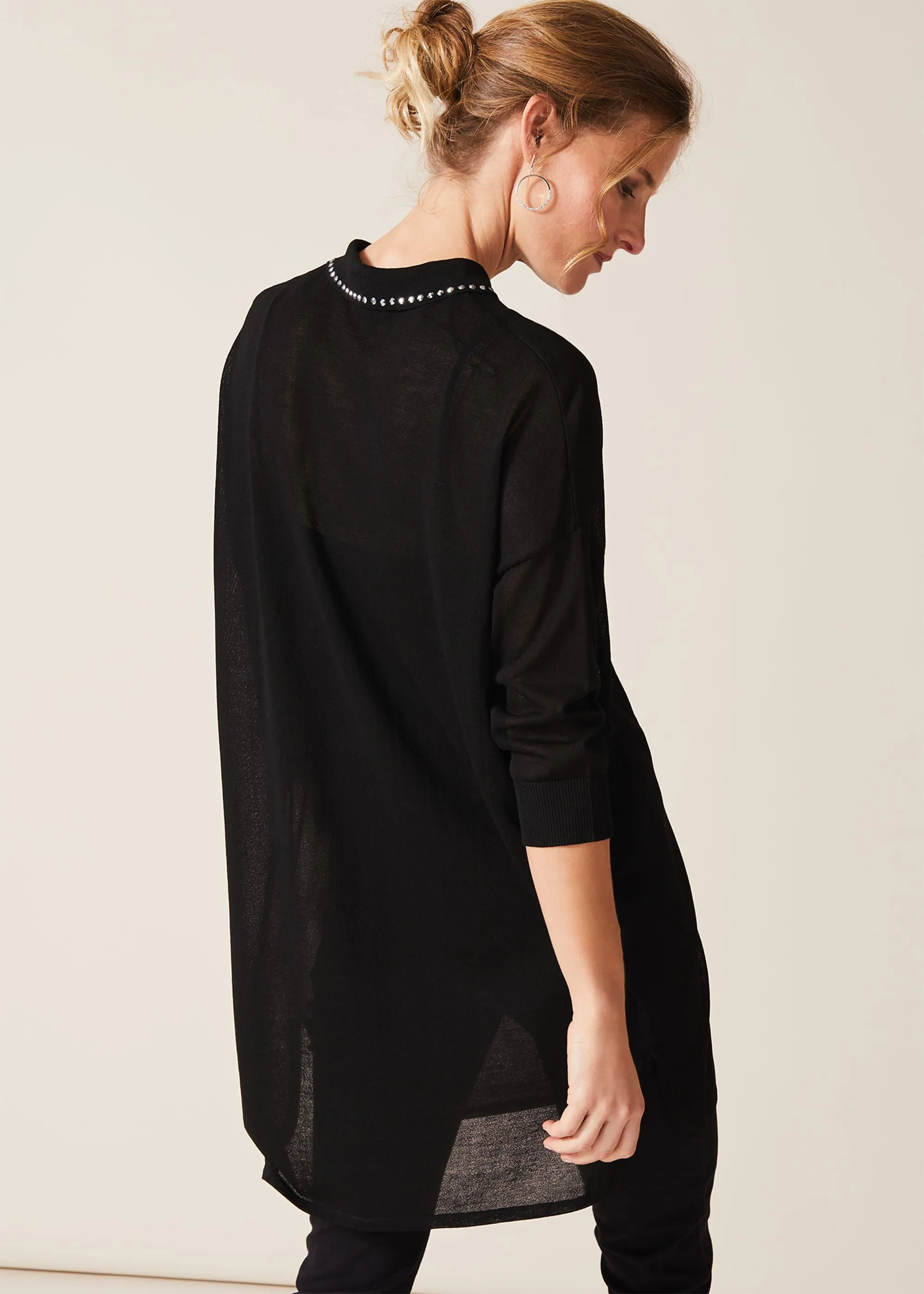 Sibyl Stud Collar Tunic Dress