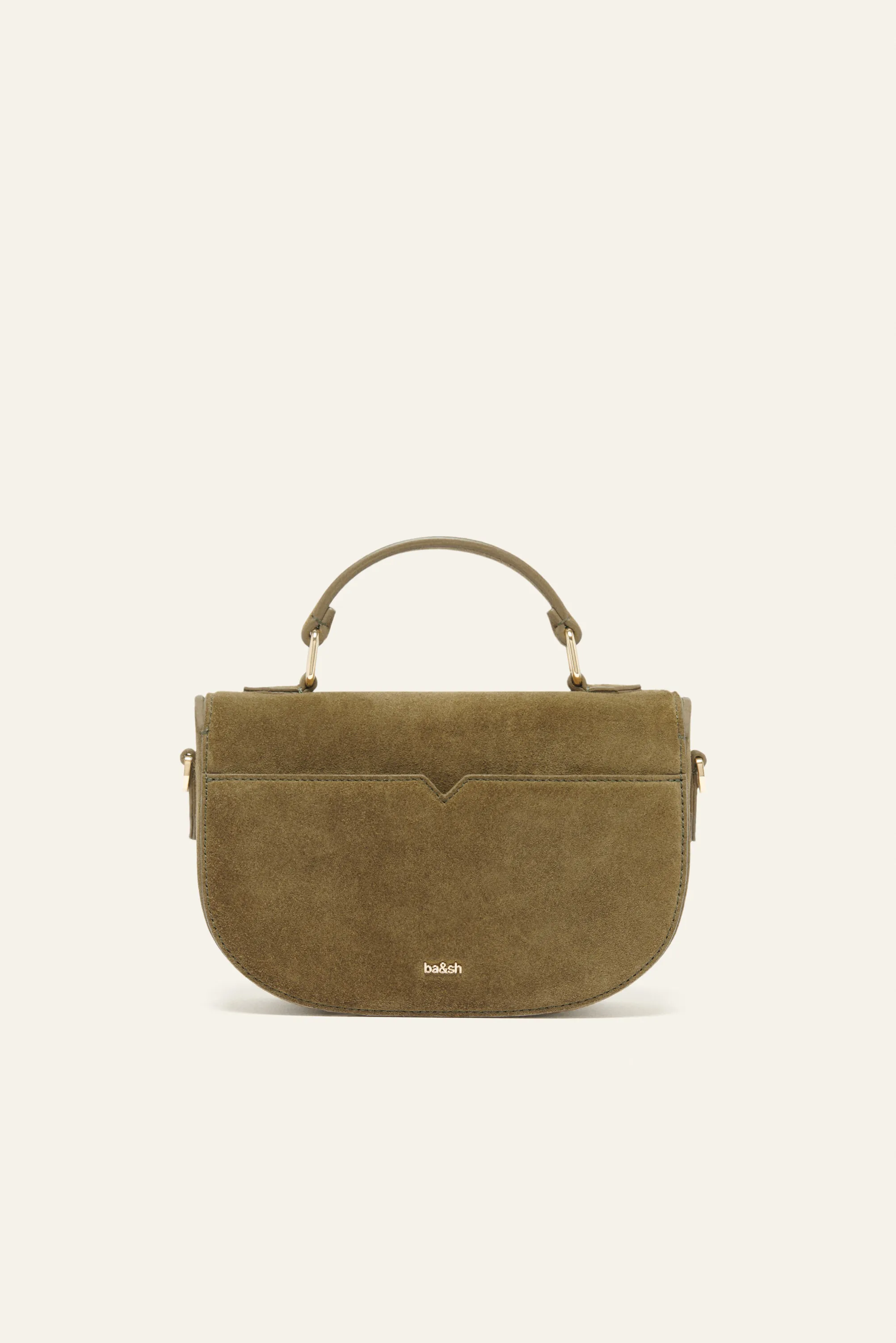 SIGN suede bag