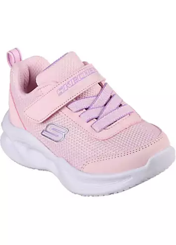 Skechers Infant Girls Pink Sola Glow Trainers | Grattan