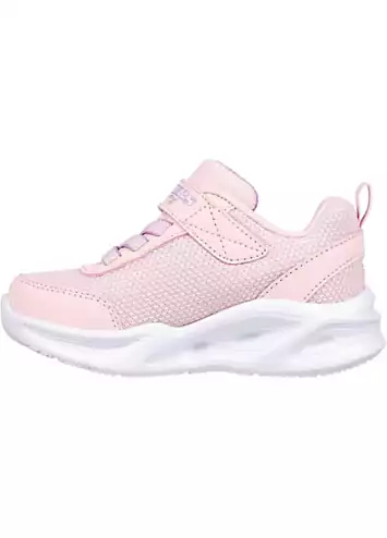 Skechers Infant Girls Pink Sola Glow Trainers | Grattan