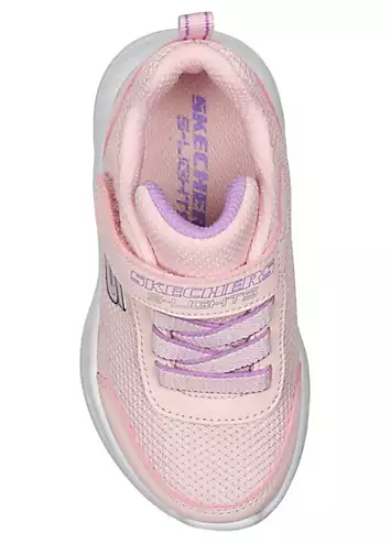 Skechers Infant Girls Pink Sola Glow Trainers | Grattan