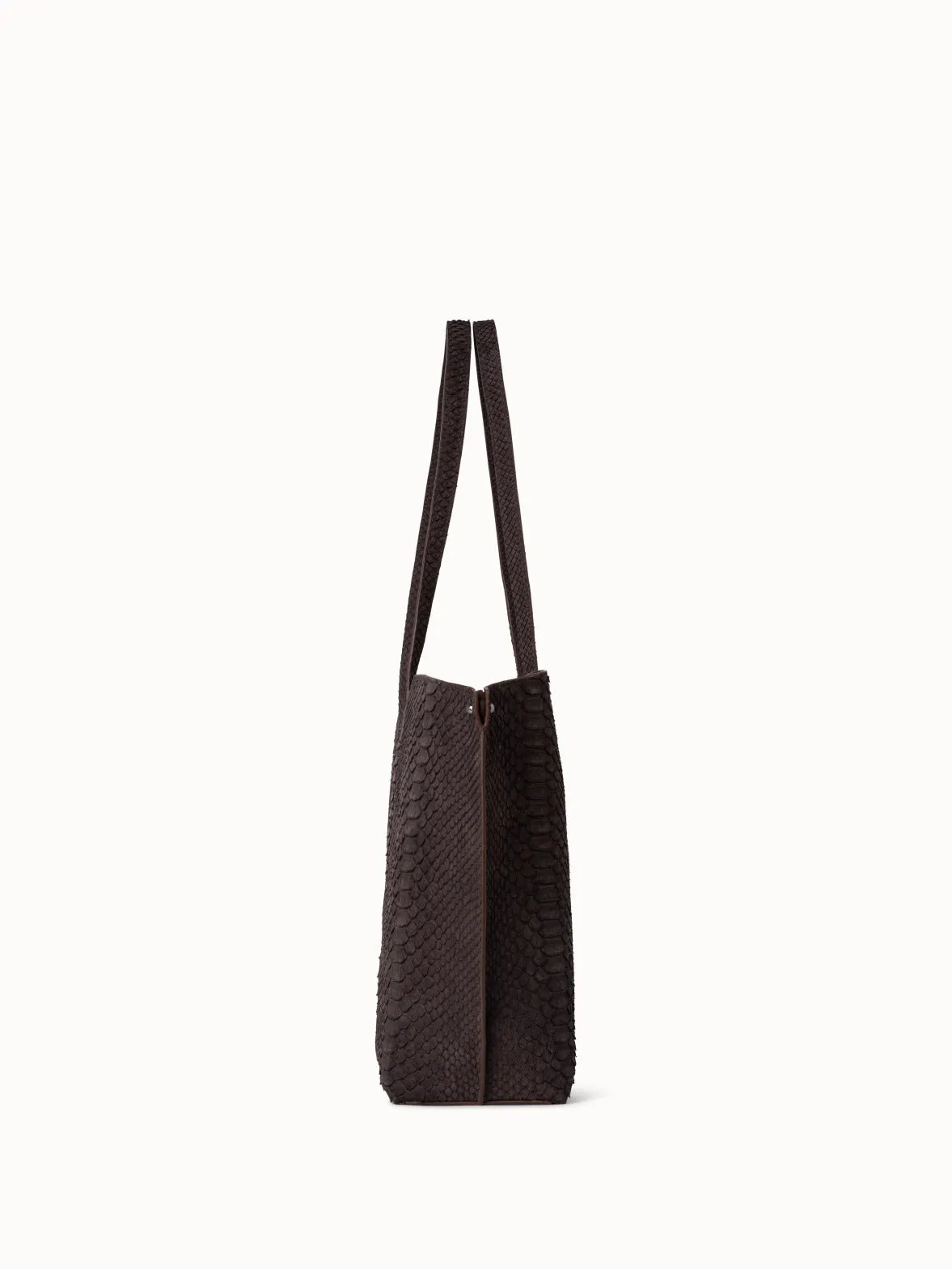 Small Ai Shoulder Bag in Suede Python Leather