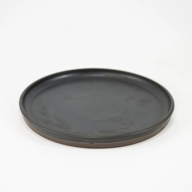 Small Plate in Coal Glaze