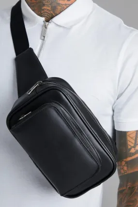 Smart Leather Look Bum Bag | boohooMAN UK