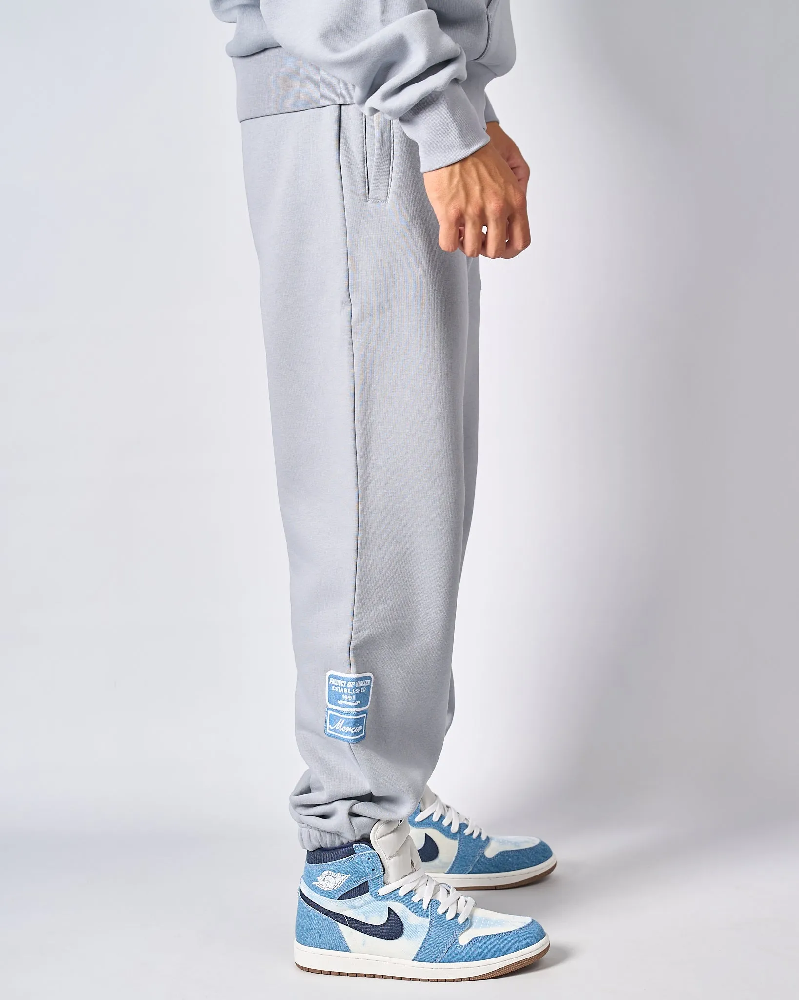 Smoke Grey Denim OG Badge Joggers