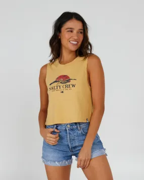 Soarin' Dusty Gold Cropped Tank