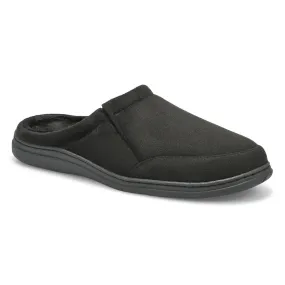 Soft Moc Mens Polar II Open Back Slipper - Black