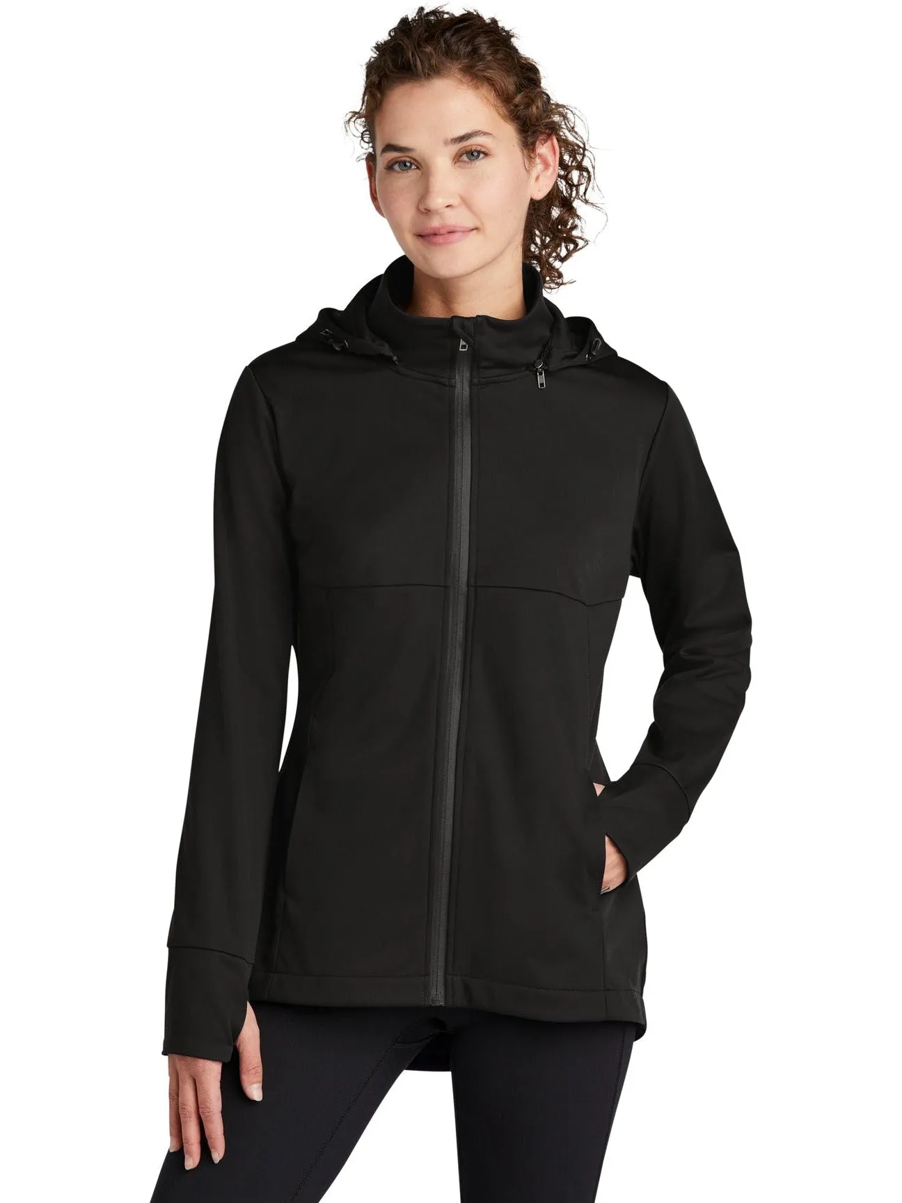 Sport-Tek Ladies Hooded Soft Shell Jacket