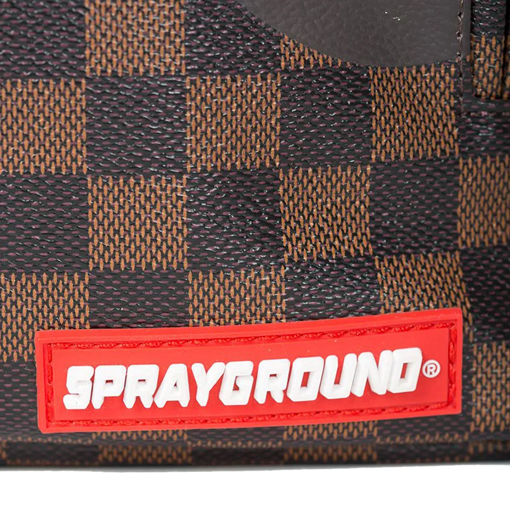 Sprayground Shark in Paris Backpack Brown Zainetto in pelle