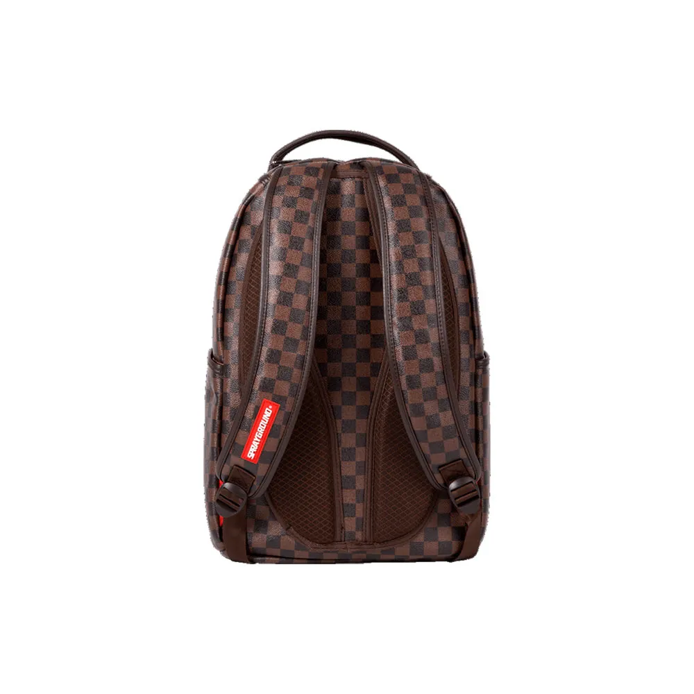 Sprayground Shark in Paris Backpack Brown Zainetto in pelle