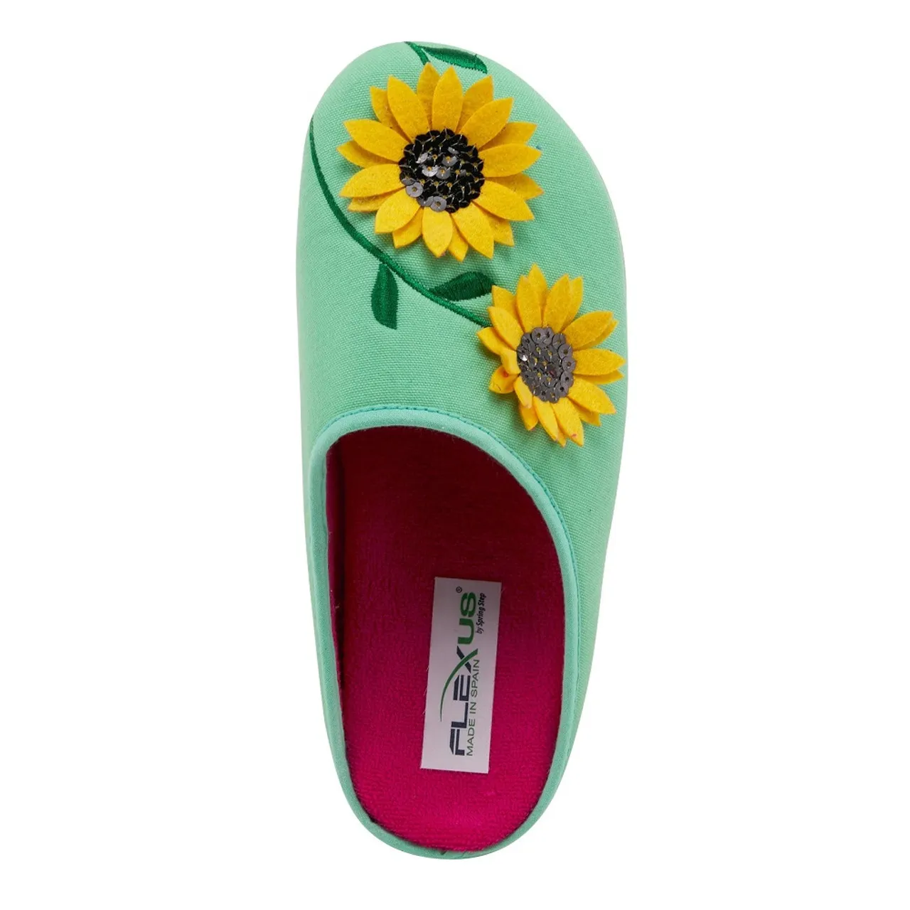 Spring Step Flexus Women's Sunflastic Slipper - Green Multi