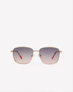 Square Metal Frame Sunglasses