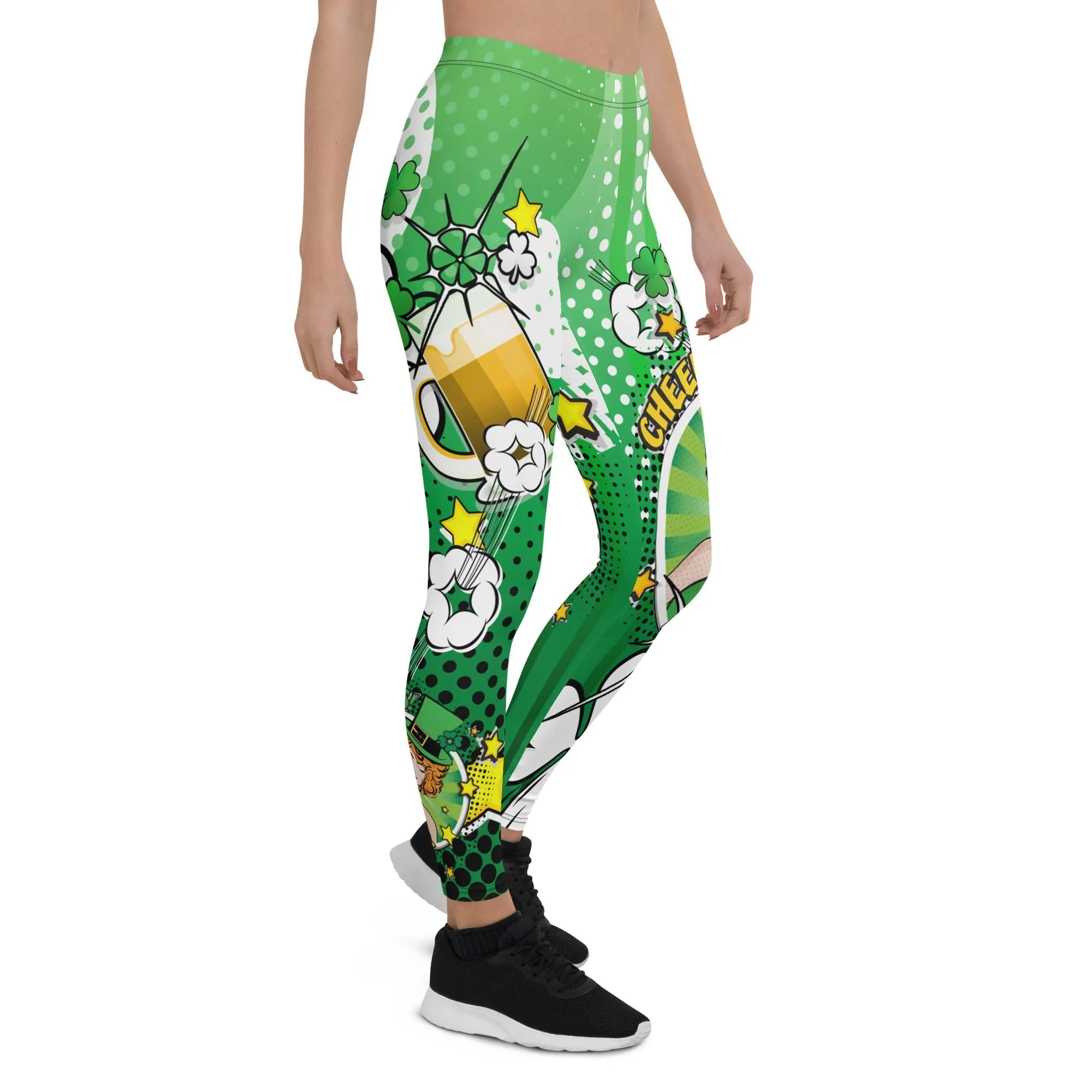 St. Patrick's Pop Art Leggings