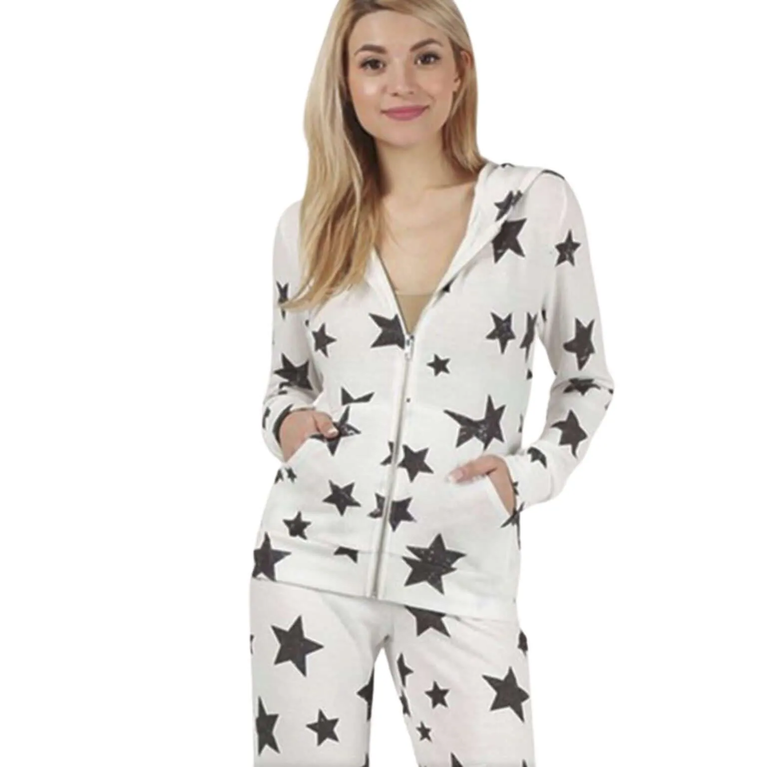 Stars Zip Up Hoodie & Jogger Set Made in USA