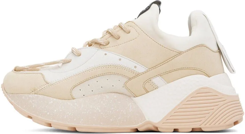 Stella McCartney Beige & White Eclypse Sneakers