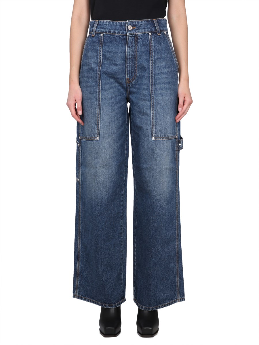 STELLA McCARTNEY    COTTON DENIM WORKWEAR JEANS