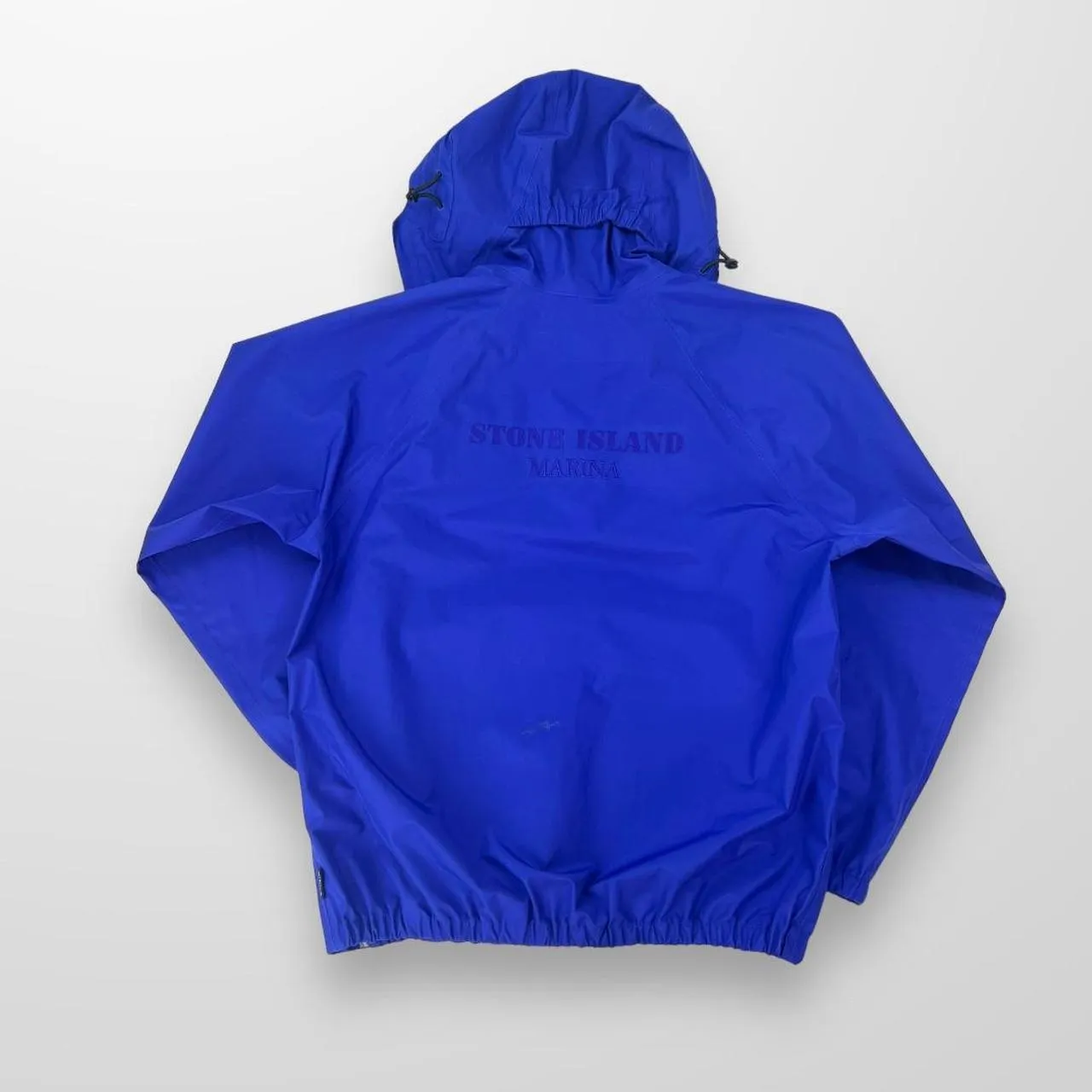 Stone Island Marina Gore-Tex Pullover / Zip Up Jacket In Blue W/ Stone