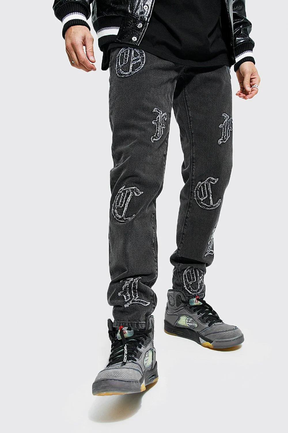 Straight Leg Ofcl Patchwork Jeans