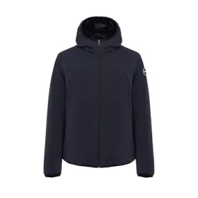 STRETCH HOODED JACKET Man Navy