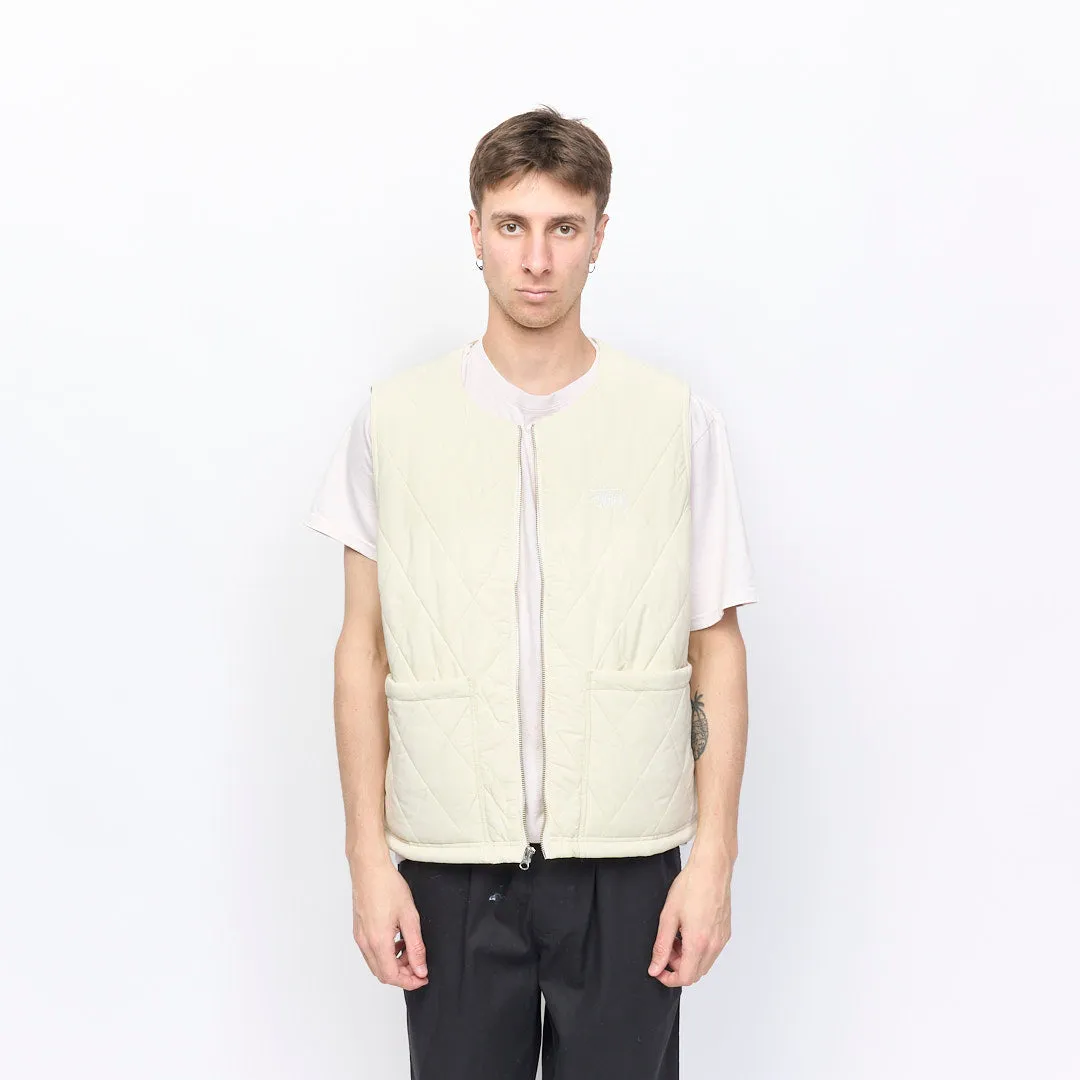 Stussy - Diamond Quilted Vest (Cream)