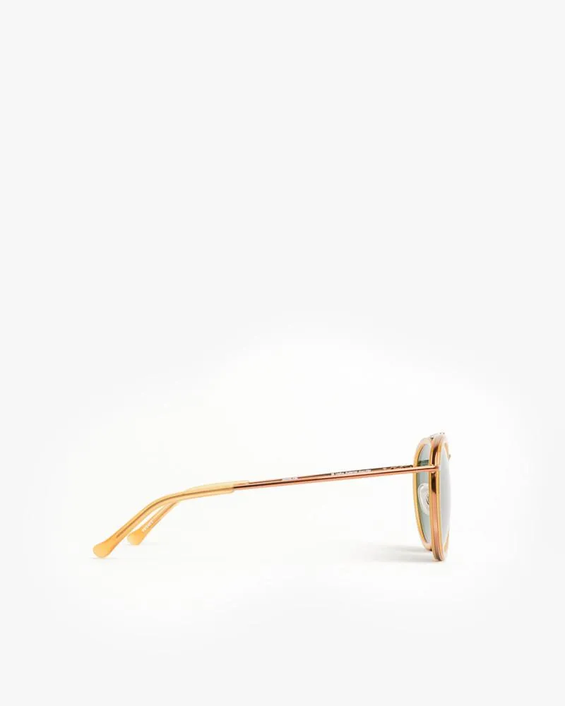 Sunglasses in Rust/Rust/Green
