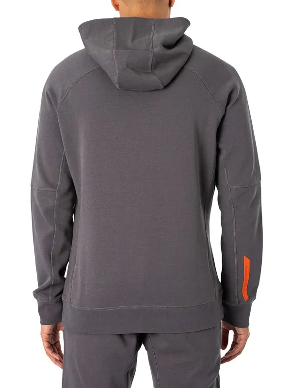 Superdry Code Tech Relaxed Pullover Hoodie - Dark Slate Grey